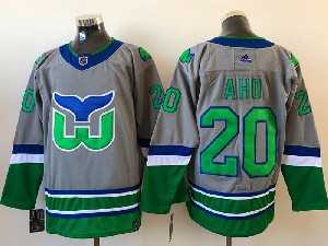 Hartford Whalers #20 Aho Gray 2021 Reverse Retro Alternate Adidas Jersey,We sell and wholesale Hartford Whalers #20 Aho Gray 2021 Reverse Retro Alternate Adidas Jersey on line form chian!